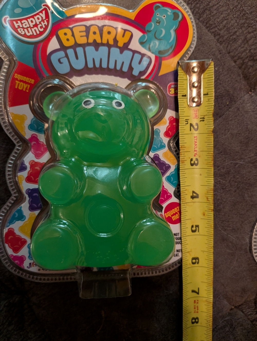 6" Squishy Chubby Beary Gummy Squeeze Toy - Green